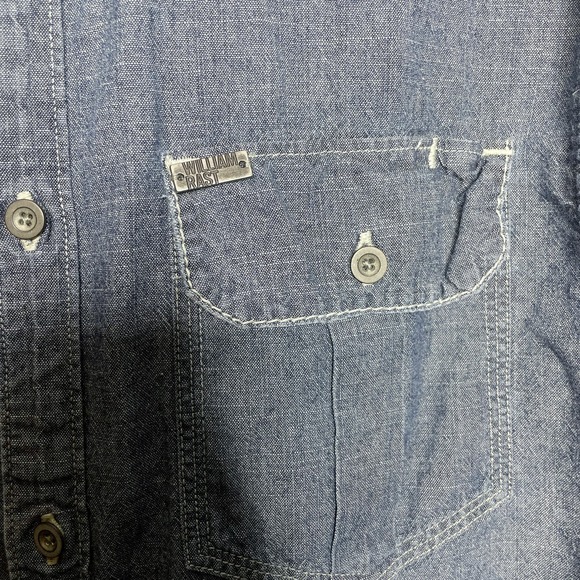 William Rast Women's Western Jean Denim Button Down Shirt Size Small - Picture 4 of 5